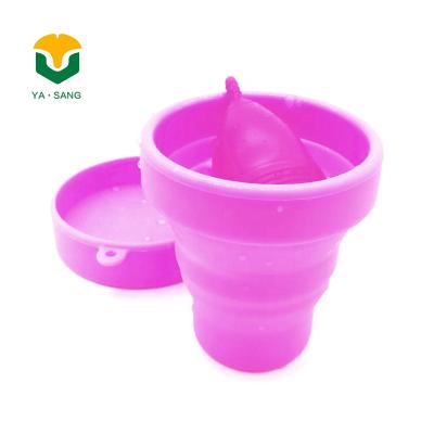 China Wholesale Collapsible Medical Silicone Menstrual Cup Silicone Menstrual Cleansing Cup for sale