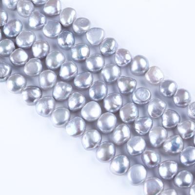 China Jewelry 9-10mm AA Factory Price Silver Baroque Freshwater Pearl Strand for sale