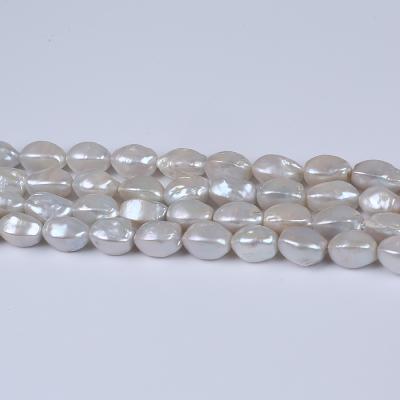 China Jewelry 18x10mm Cultured Natural White Square Real Freshwater Diamond Pearl Strand for sale