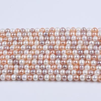 China Jewelry 8-9mm One Strand Natural Round Freshwater Pearl Chinese Multi Color for sale