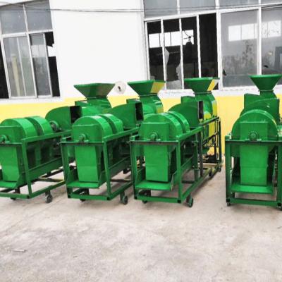 China Multifunctional grain station size green color nuts grain peeling machine large/high speed grain thresher pea viner for sale