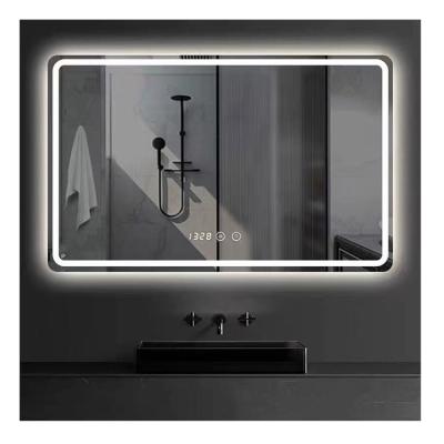 China Illuminated Modern Large Square&Round Make Up Vintage Circular Bathroom Mirror with LED Backlight for sale