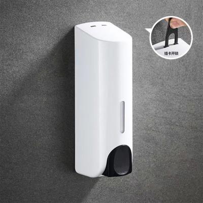 China Double Soap Dispenser ABS Plastic Wall Mounted familyShampoo Liquid Hand Soap Dispenser for sale