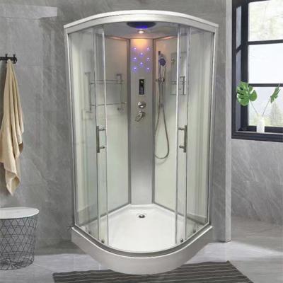 China Computer Control Panel Modern Aluminum Alloy Frame CE Listed Bathroom Complete Enclosed Prefab Modular Bathroom Shower Rooms All In One Bathroom Units for sale