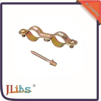 China Double Ring Gas Pipe Clamp 11mm Width Wear Resistant For Waste Water Pipes for sale