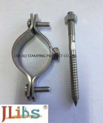 China 20mm 30mm Width Wall Mount Pipe Clamp With Nut Tapping Screw Nylon Plug for sale