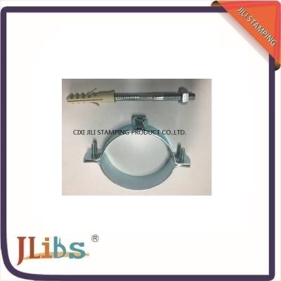 China 1/2“ 3/4“ 1” Carbon Steel Hanging Pipe Clamps With Plastic Anchor for sale