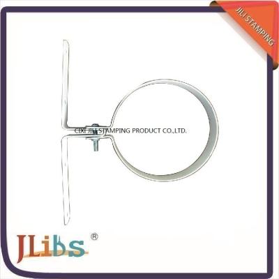 China White Painting Gas Pipe Clamp ,124mm Pipe Bracket Clamp Corrosion Resistance for sale