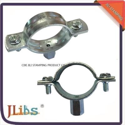 China Carbon Steel Material Galvanized Pipe Clamp Fittings Standoff Pipe Clamps for sale