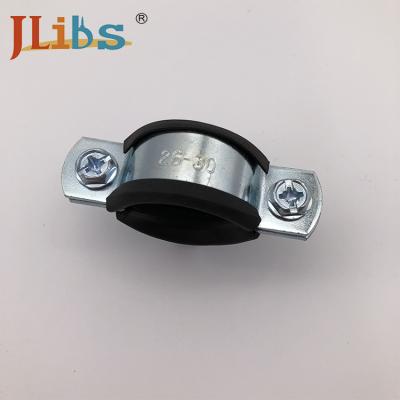 China Standard Gas Pipe Clamp Carbon Steel 18mm - 315mm With M8+10 Welding Nut for sale