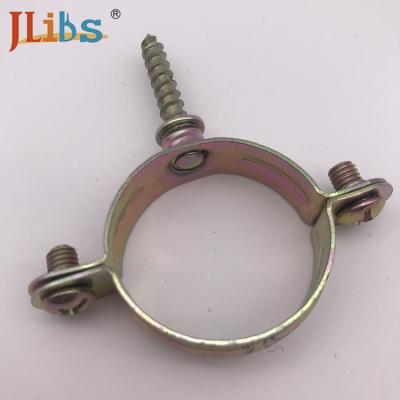 China M7 Metal Pipe Clips  Without Rubber White Zinc Galvanize Metal Pipe Brackets for sale