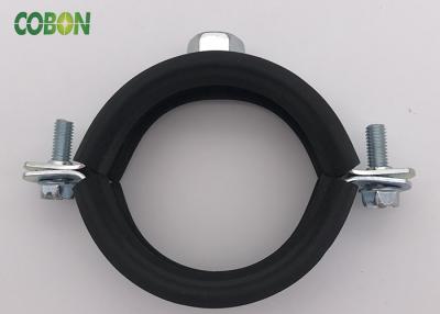 China 18mm-200mm Size Hanging Pipe Clamps Carbon Steel Wall Mount Pipe Clamp for sale