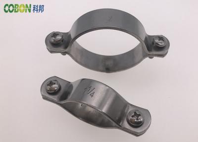 China Anodization Surface Industrial  Pipe Clamps , No Burrfree Pipe Support Brackets for sale