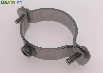 China No Rubber Coated Stainless Steel Pipe Clamps For Mounting Pipes To Wall for sale