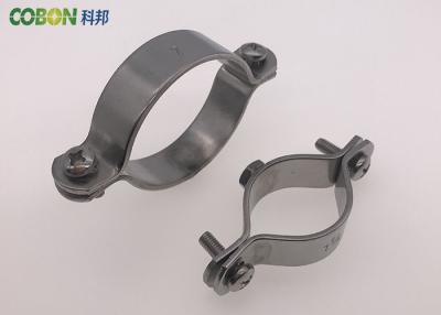 China Welding Type Stainless Steel Pipe Clamps Hex Nut M8 Or M10 Without Rubber for sale