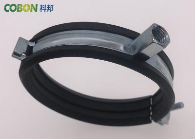 China M8 Rubber Pipe Clips With One Screw Side , 8 - 110mm Pipe Welding Clamps for sale