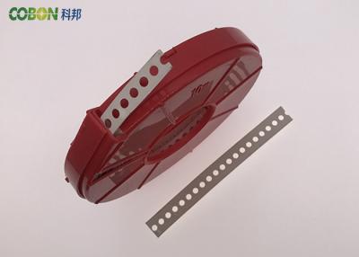 China Round Hole Perforated Banding Strap , Hvac System Punched Steel Strapping for sale