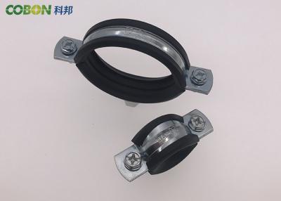 China M8 M10 Heavy Duty Wall Mount Vertical Steel Pipe Clamps Lifting Clamp With EPDM Rubber for sale