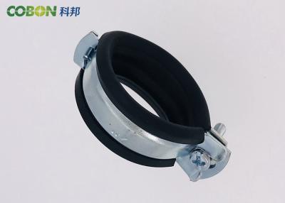 China Heavy Duty Rubber Lined Pipe Clips , 20 * 1.2 M8 Nut Clamp With Rubber for sale