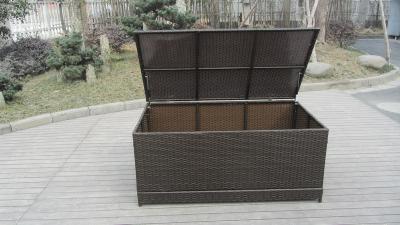 China Waterproof Decorative KD Resin Wicker Storage Box For Storeroom for sale