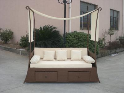 China Balkon Openluchtrotan Daybed Te koop