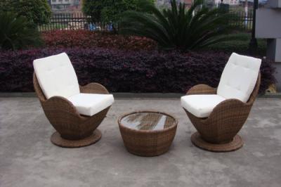 China Contemporary Comfortable Sofa Chair , Rattan Wicker Furniture Set for sale