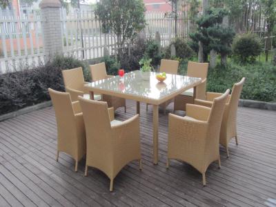 China Wicker Rattan Garden Dining Sets , Comfortable Cane Furniture for sale