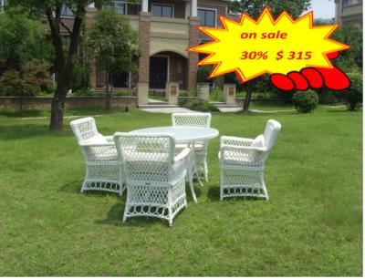 Cina il giardino del rattan 5pcs che pranza gli insiemi/mobili da giardino all'aperto del rattan mette in vendita