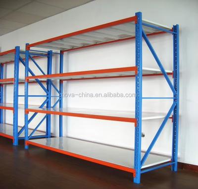 China Warehouse Power Coating Medium Duty Racking 3-5 Levels Longspan Metal Medium Duty Shelf for sale