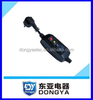 China Residential / General Purpose Built-in Model PRCD Heater Protector Plug With CE GS Approved for sale