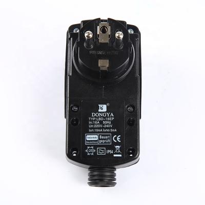 China European RCD Protable Type Electrical Plugs And Sockets Residential / General Purpose Security Socket for sale