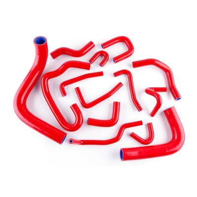 China UPPER SILICONE AND NYLON Red Silicone Radiator Hose Coolant Hose Kit For Pickup 3.0L V6 1990-1995 91 92 93 for sale