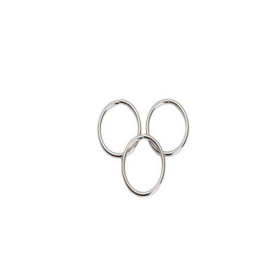 China Metal Custom Size High Quality Welded Iron Metal Nickle Free Buckle O Rings Round Rings For Handbag for sale