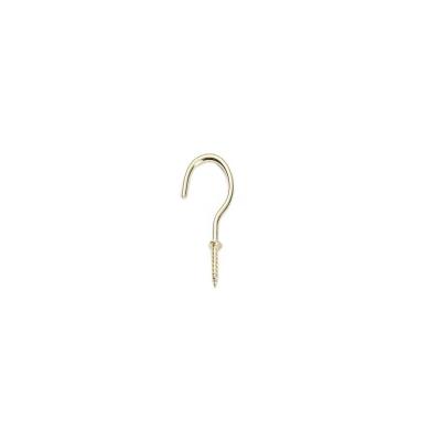 China Steel Screw Hanger Cup Screw  HooksCeiling Hanging Hook   Gold copper-plated Small  cup hook  Screw for sale