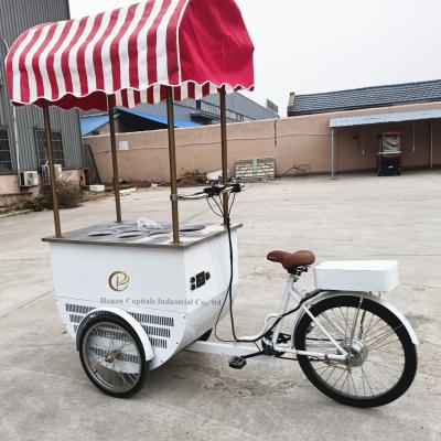 China Vegetable processing factory electric ice cream bike ice cooler cycle cart ice cream cart and truck for sale