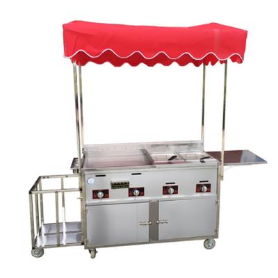 China Easy Operate Mobile Food Cart Mobile Hot Dog Food Cart Trailers Fryer Cart for sale