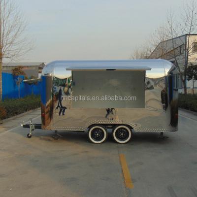 China Vegetable Processing Plant Fast Food For Ice Cream Hot Dog Burger Trailer Cafe Food Trailer Mobile Food Cart Cooking Trailers for sale