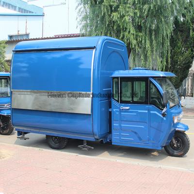 China Mobile Three Wheel Electric Motorcycle Truck Snack Vegetable Processing Plant Fast Food Truck For Europe for sale