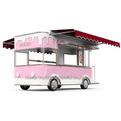 China Mobile vegetable processing plant electric food truck kitchen food truck restaurant trailer snack cart for Australia for sale