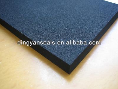 China Black EPDM Sponge Rubber Rubber Plate In Marine Or Building for sale