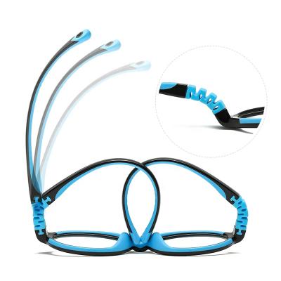 China Wholesales Kids TR90 Prescription Glass Removable Classic Oval Frame Flexible Non-hinged With Adjustable Band for sale