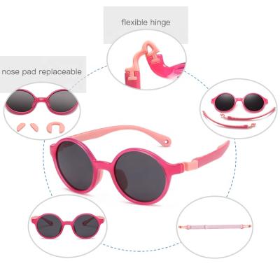 China 2022 High Quality Tr-90 Flexible Frame Kids Child Sunglasses Custom For Kids for sale