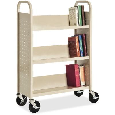 China (Height)Adjustable Library Book Trolley Steel Book Trolley For School Shelf Trolleys Metal School Furniture Single Sided Book Shelving for sale