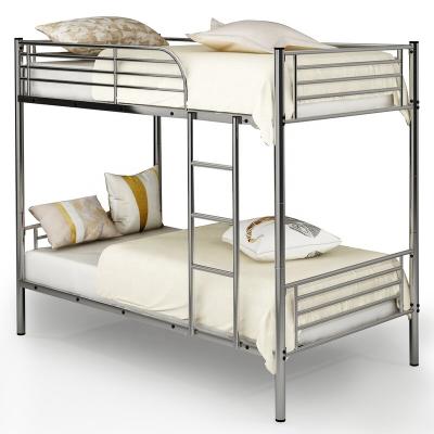 China Separable Bed Student Furniture Bedroom Stairs Stainless Steel Metal Bunk Frame With Modern Fireproof Double Decker for sale