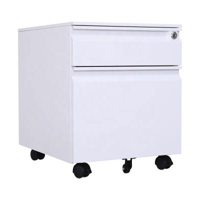 China Movable Pedestal Cabinet (Other) 2 Drawer Adjustable Steel Metal Closet Cabinet Office Cabinet Stroge Filing Cabinet Customized for sale