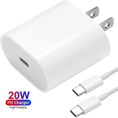 China Smart Match Charging Palladium 20W Fast Fast Charging Charger For iPhone 12 Pro Airpods Apple Watch Max EU USA Plug In Type C Adapter For Xiaomi Sumsung for sale