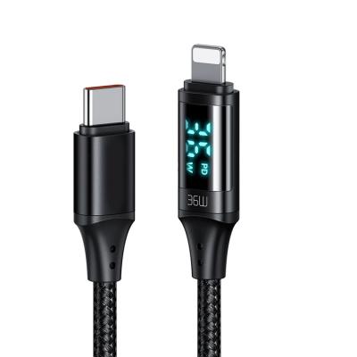 China Real Time Timing Monitoring Power Status China Customized Products Smart Cables Led Usb Cable Fast Charge 3a For Iphone Usb To Light Up Data Cable for sale