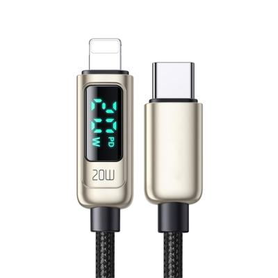 China Real Time Monitor Power Charging Newest Original Factory Zinc Alloy Data Cables Monitor Digital Display Mobile Phone Charger Cable C Cable For Iphone for sale