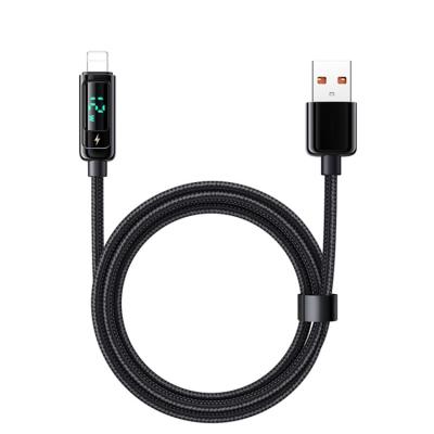 China Factory Direct China Real Time Display Charging Power Lighting Cable Led Digital Display Power Fast Charger For Iphone Charger Cable 3a Usb Cable for sale