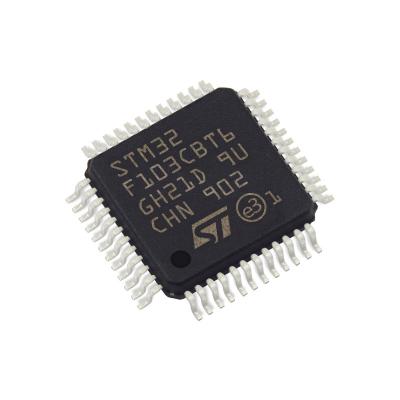 China New original STM32F103CBT6 standards 32-bit microcontroller, IC single piece electronic components for sale